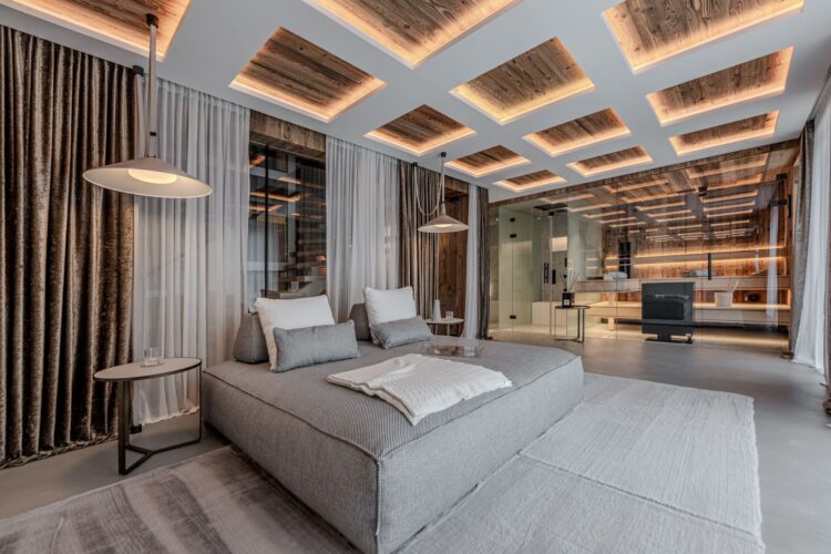 Wellness Chalet Mountain Luxus Ferienhaus Österreich Kitzbühel Mieten Wellnessbereich