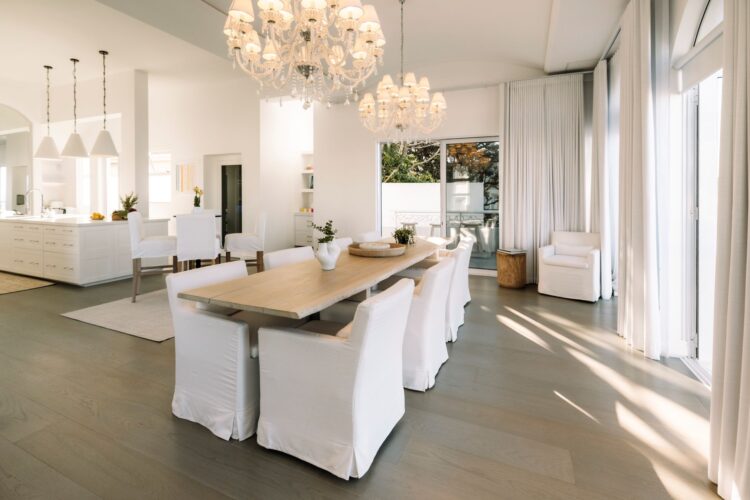 White Ocean House Luxus Ferienvilla Kapstadt Mieten Esstisch