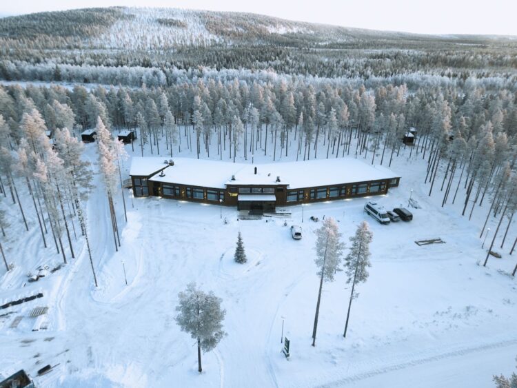 Wilderness Lodge Luxus Ferienhaus Lappland Mieten Außenansicht