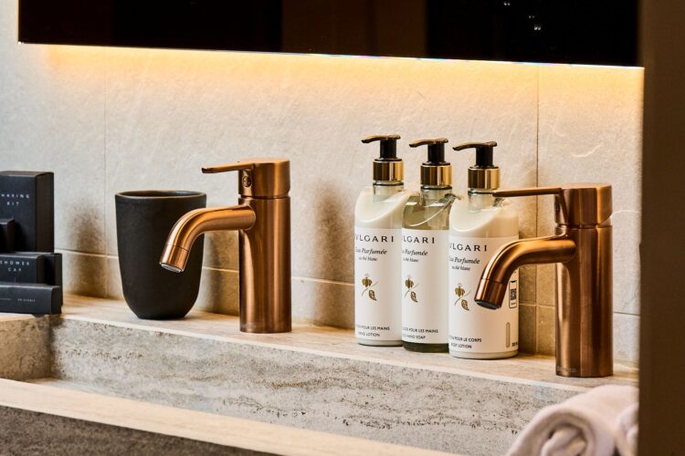 Wilderness Lodge Luxus Ferienhaus Lappland Mieten Bad