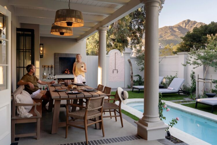 Winelands Escape Luxus Ferienvilla Franschhoek Südafrika Mieten Alfresco