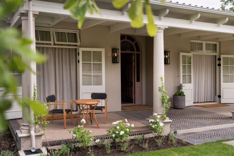 Winelands Escape Luxus Ferienvilla Franschhoek Südafrika Mieten Veranda