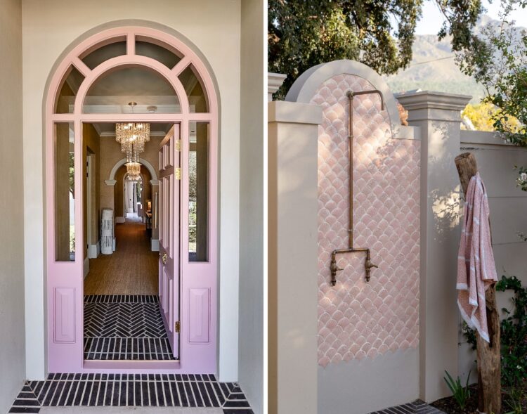 Winelands Escape Luxus Ferienvilla Franschhoek Südafrika Mieten Tür