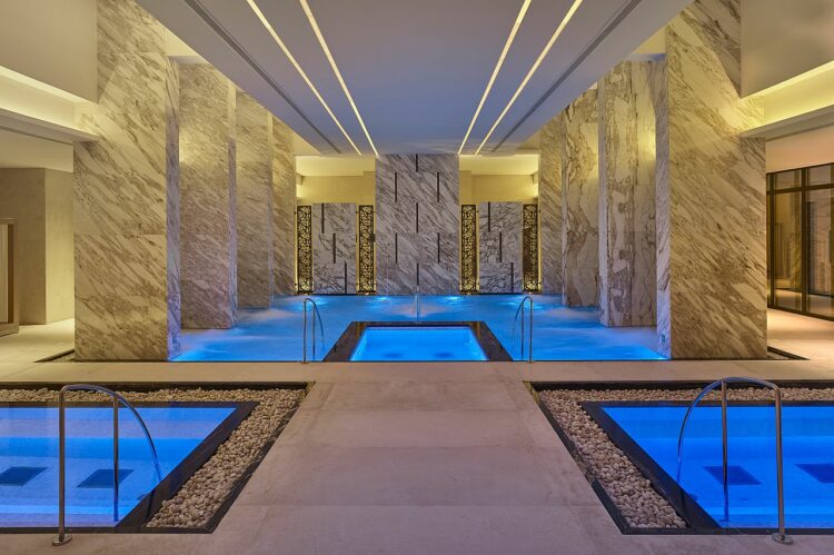 Zulal Serenity Spa Hydrotherapy Pool Area Architecture Image