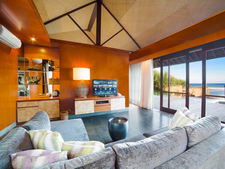 Bayu Gita Ketewel Bali Lounge Bereich Villa Mieten