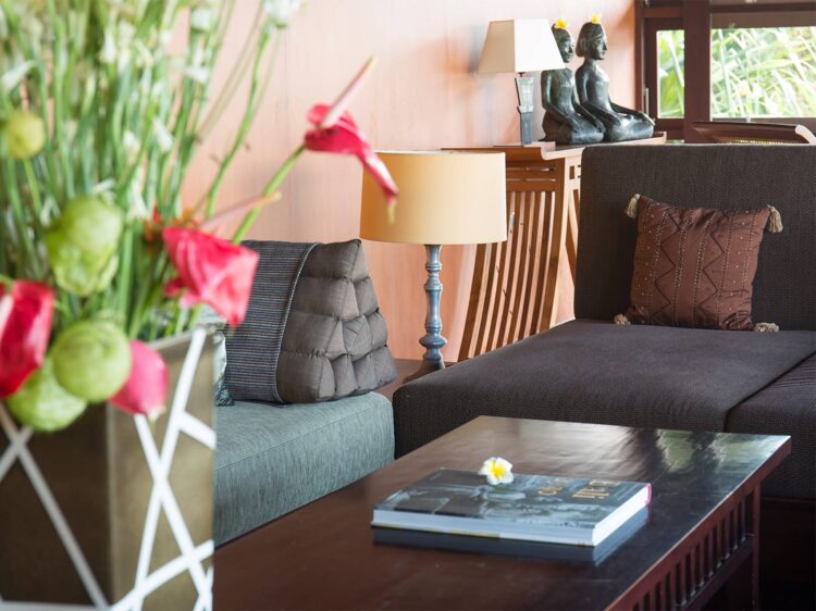 Bayu Gita Ketewel Bali Sitzbereich Meerblick Villa Mieten