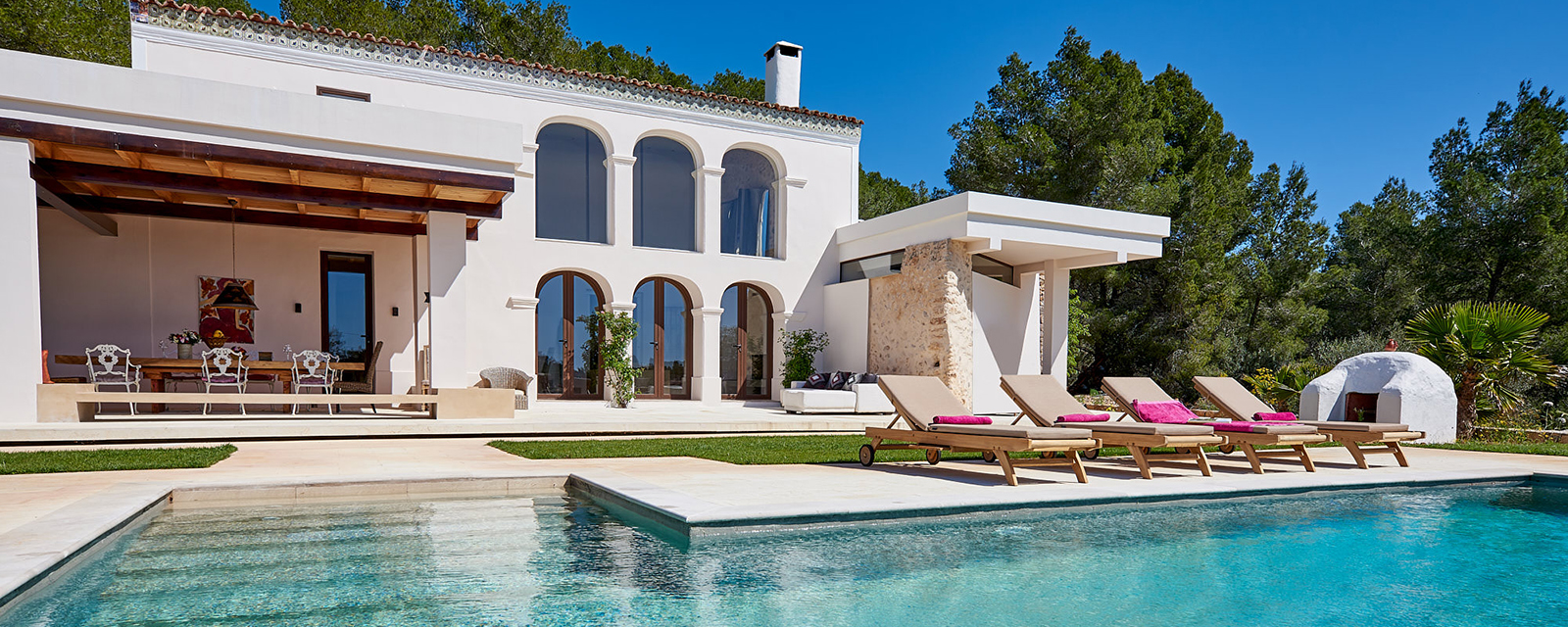 Casa Iglesia Haus Front Pool Finca Ibiza