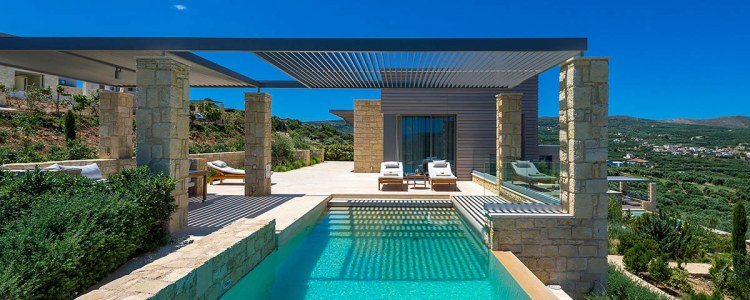 moderne Ferienvilla auf kreta mieten - Little Vista Villa Crete