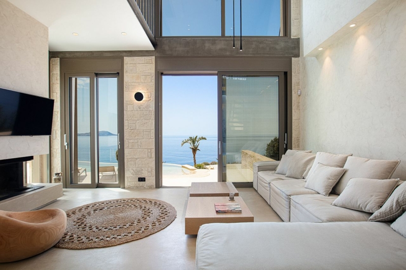 Modernes Luxus Ferienhaus Kreta Mieten Domus Mare Villa Ii