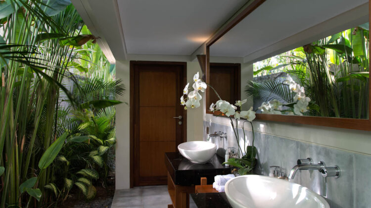 Open Air Bathroom Seseh Beach Villa Ii Bali