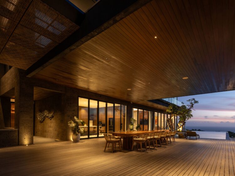 Villa Bie Bali Uluwatu Dining Area Mit Meerblick