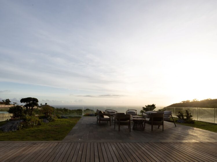 Villa Bie Bali Uluwatu Terrasse Mit Meerblick