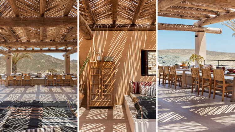 Villa Borealis Mykonos Buchen Grillbereich