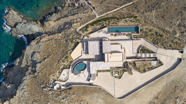 Villa Borealis Mykonos Mieten Ausblick