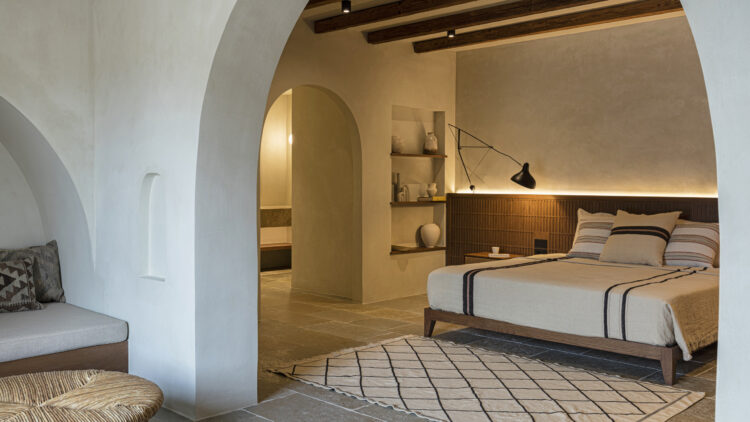 Villa Borealis Mykonos Mieten Aussenanlage