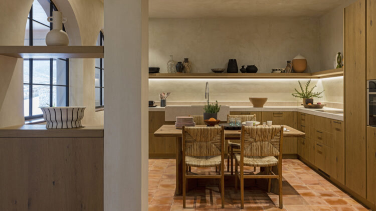 Villa Borealis Mykonos Mieten Dachterrasse