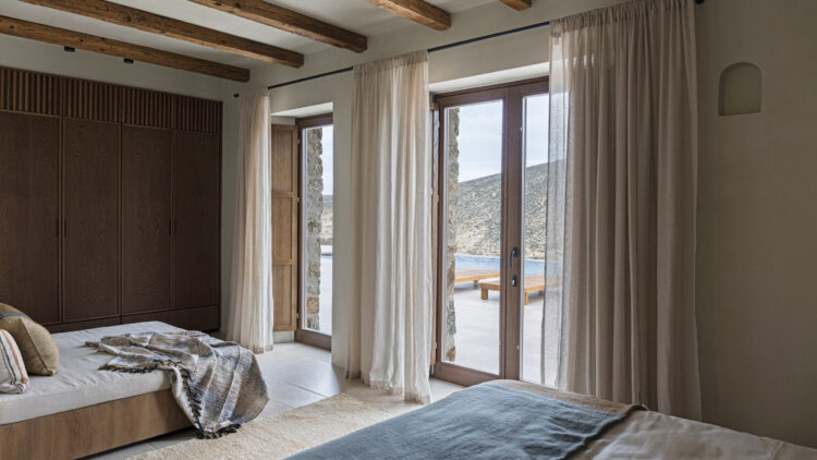 Villa Borealis Mykonos Mieten Luxusschlafzimmer