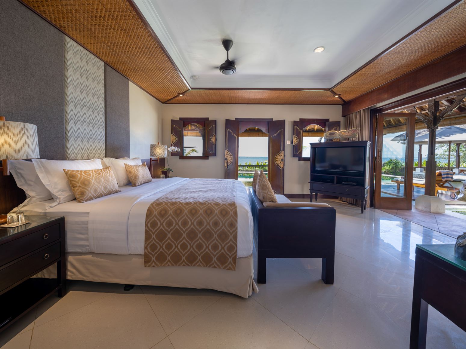 Villa Cemara Sanur Bali Mieten Schlafzimmer Luxus