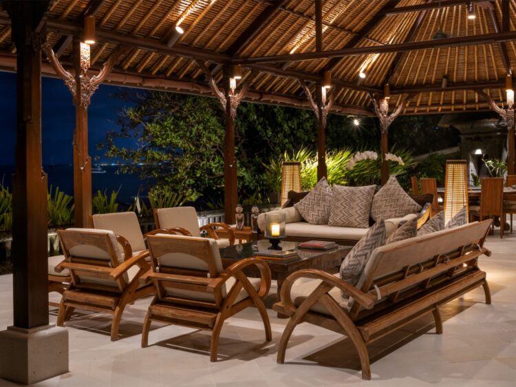 Villa Cemara Sanur Bali Mieten Wohnbereich Offen