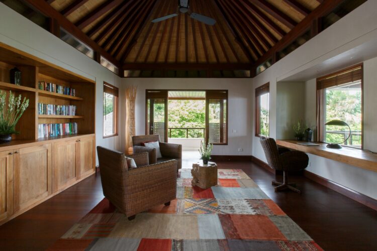 Villa Chintamani Ungasan Bibliothek Luxus Bali Villa Mieten