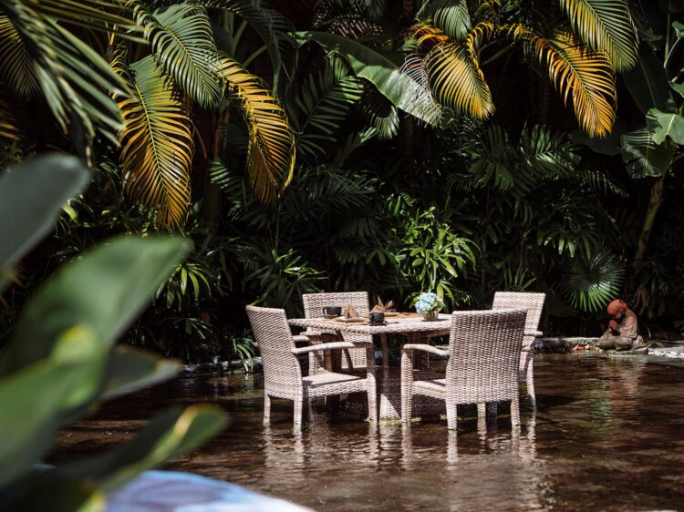 Villa Eden Bali Dining Pavillon Gourmet Chef Mieten