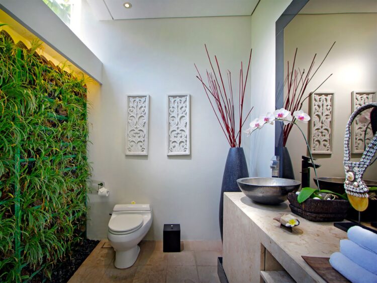 Villa Kalyani Canggu Bali Ankleidebereich Bad Villa Mieten