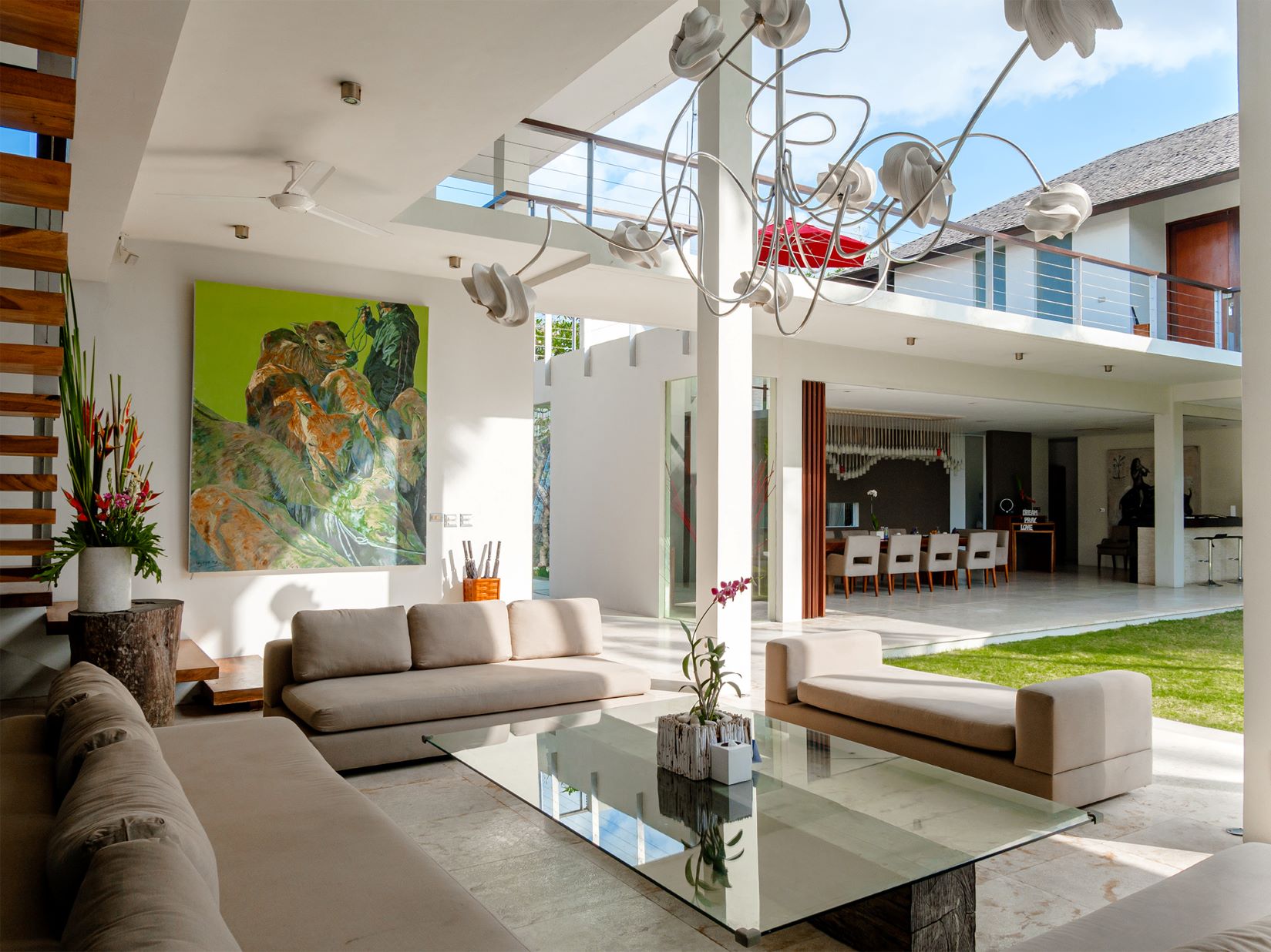 Villa Kalyani Canggu Bali Wohnbereich Luxusvilla Mieten