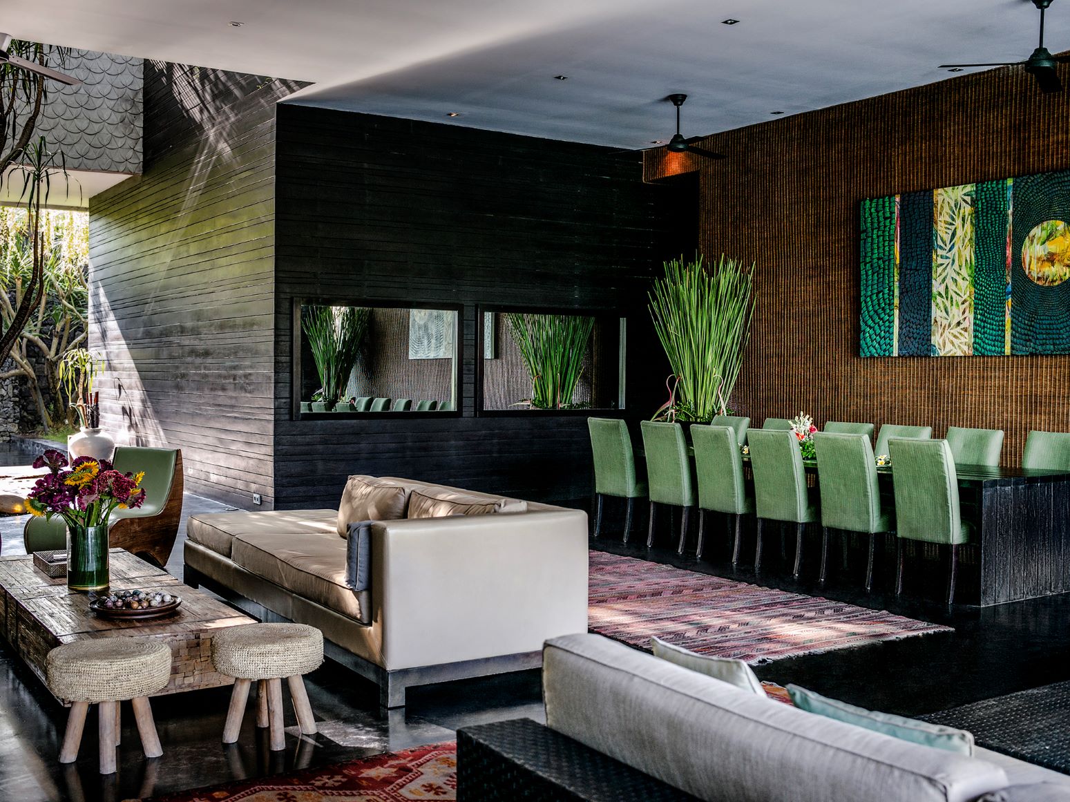 Villa Mana Canggu Bali Sitzbereich Exklusive Villa Mieten
