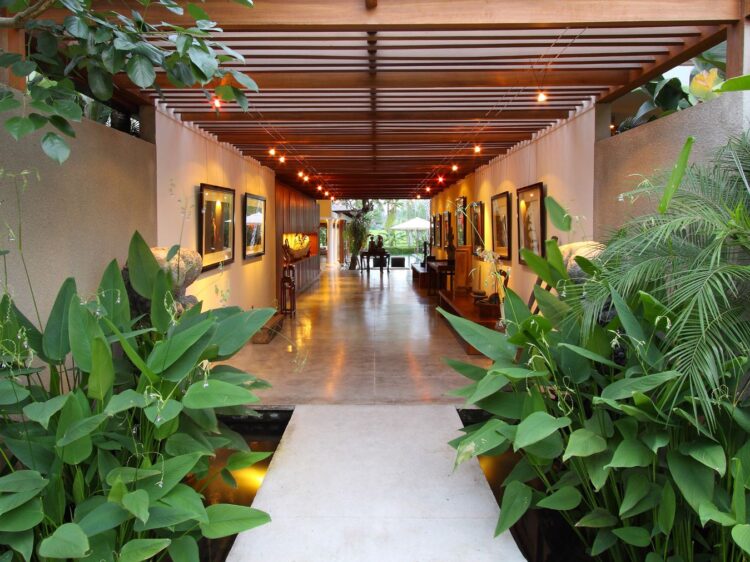 Villa Sarasvati Bali Eingang Mieten