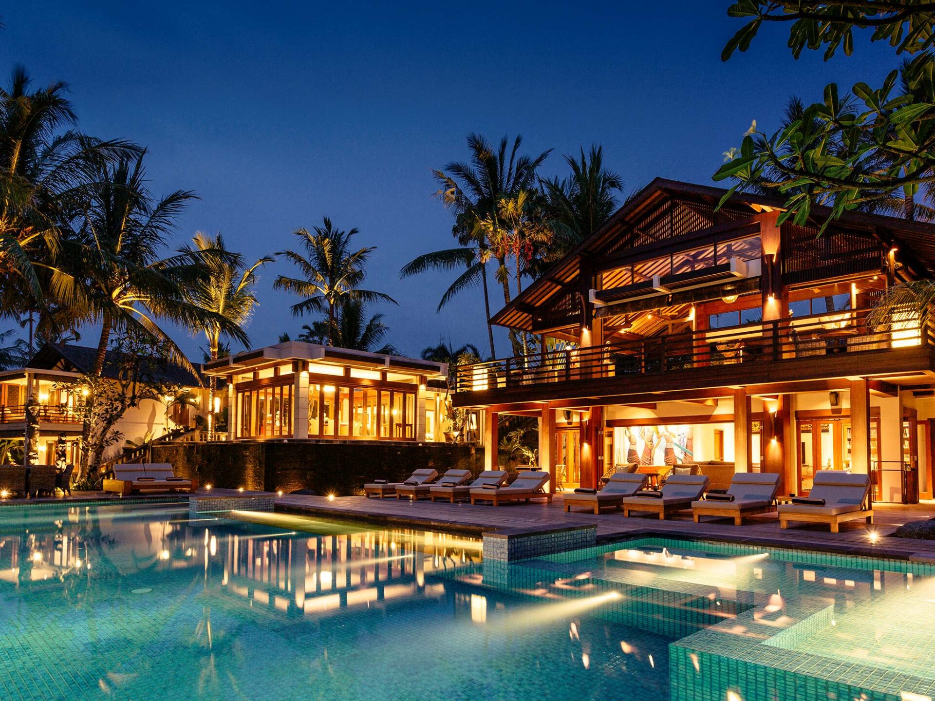 Villa Semarapura Bali Aussenbereich Luxusvilla Mieten