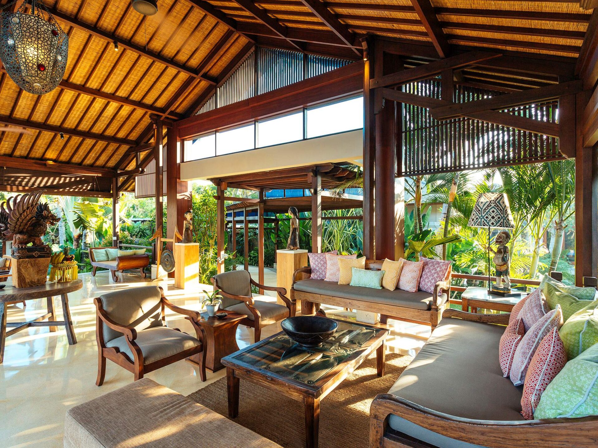 Villa Semarapura Bali Essbereich Klimatisiert Villa Mieten