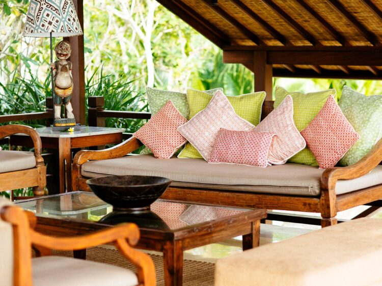 Villa Semarapura Bali Outdoor Lounge Villa Mieten