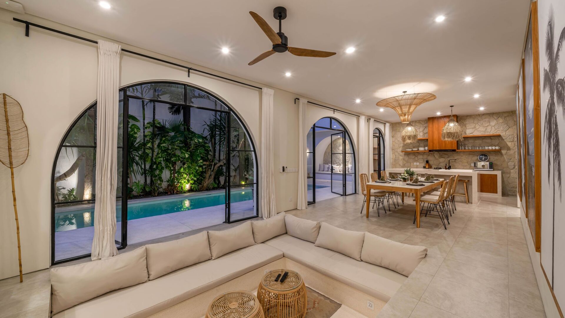 Villa Unna Bali Wohnzimmer Luxusvilla Mieten